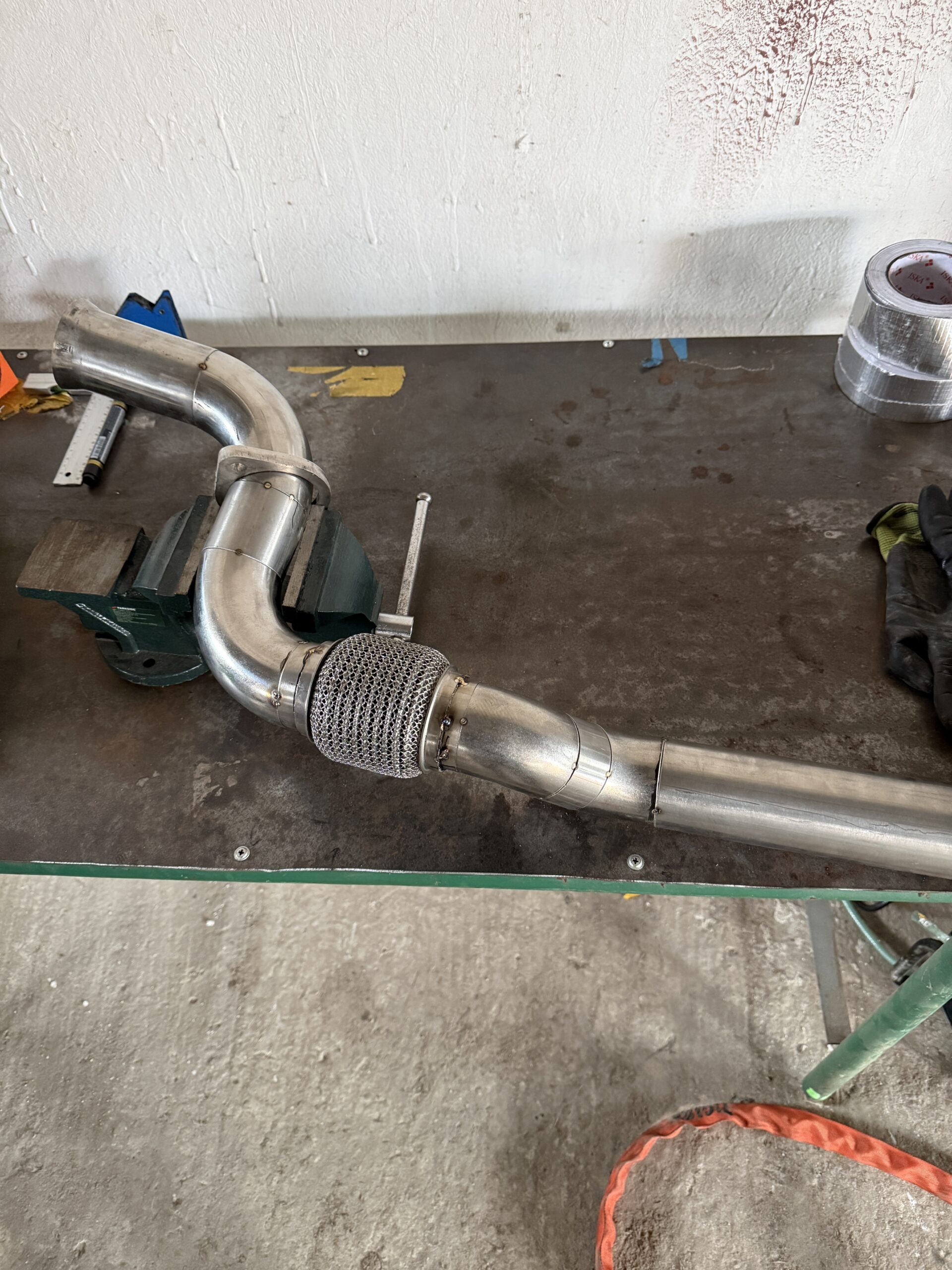 Etap powstawania Downpipe E46 m47